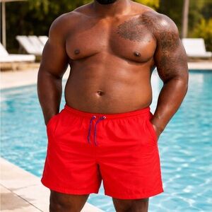 Red Swim Shorts